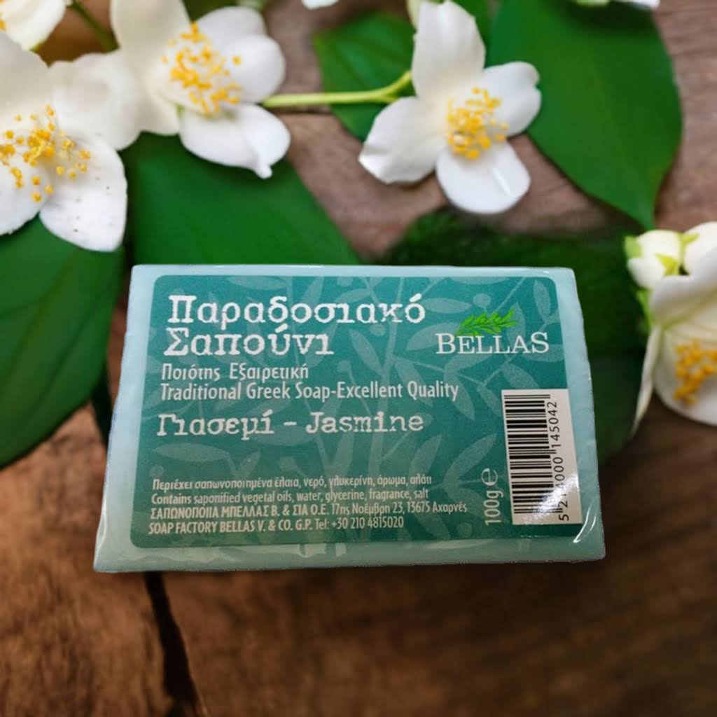 Jasmijn olijfoliezeep uit Kreta